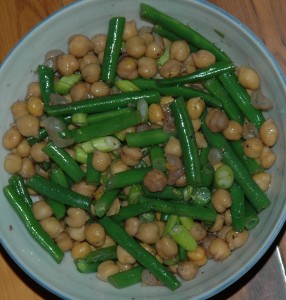 green beans with chickpeas